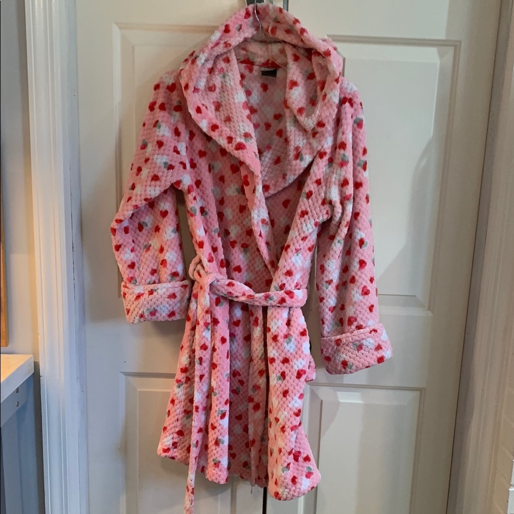 Cozy Pink Floral Robe